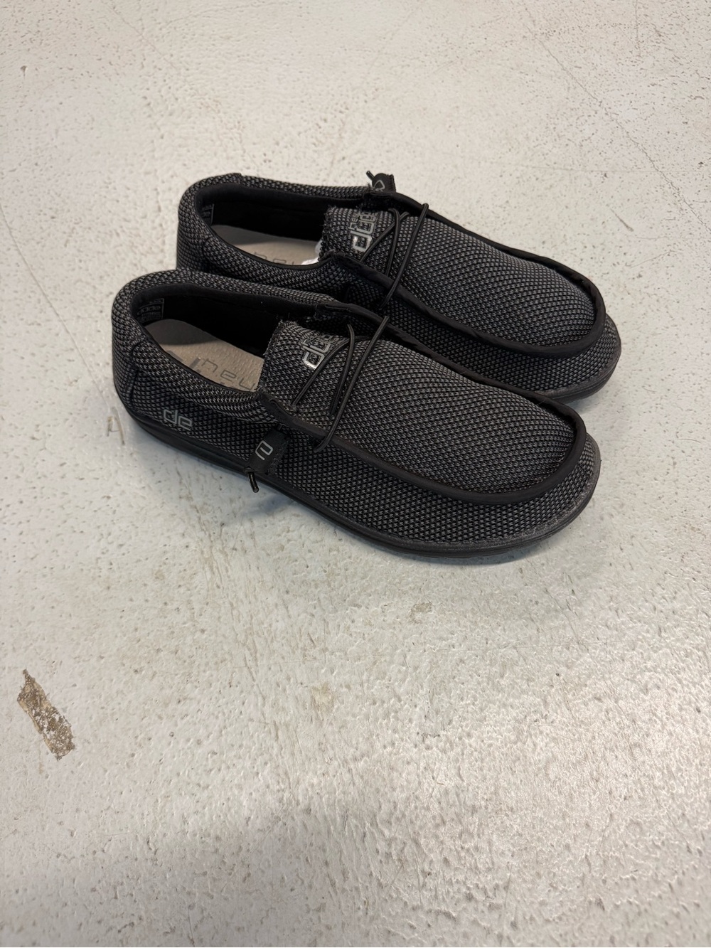 Hey Dude Black Lightweight Mesh Slip-On Loafers